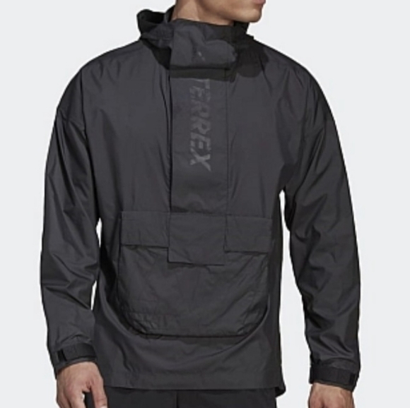 adidas Other - adidas Terrex Made To Be Remade Wind Anorak Men's Hiking Black Jacket